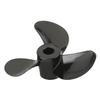 Heyiarbeit RC Boat Propeller 3 Blades Propellers Hole 3mm Diameter 28mm Plastic CW CCW for RC Boat Model Boat Black 3PCS view 1
