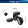 Heyiarbeit RC Boat Propeller 3 Blades Propellers Hole 3mm Diameter 28mm Plastic CW CCW for RC Boat Model Boat Black 3PCS view 2