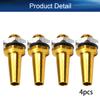 Heyiarbeit RC Antenna Mount, M6 Thread, Aluminum Alloy, for RC Boat Golden 4pcs view 4
