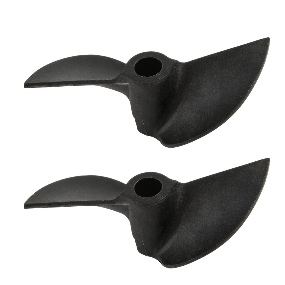 Heyiarbeit 2Pairs 2 Blades Propellers for Ship Model RC Boat Propeller Model Black Plastic CW CCW Paddle 42mm Diameter 40mm Pitch 4.8mm Hole Dia