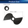 Heyiarbeit 2Pairs 2 Blades Propellers for Ship Model RC Boat Propeller Model Black Plastic CW CCW Paddle 42mm Diameter 40mm Pitch 4.8mm Hole Dia view 2