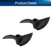 Heyiarbeit 2Pairs 2 Blades Propellers for Ship Model RC Boat Propeller Model Black Plastic CW CCW Paddle 42mm Diameter 40mm Pitch 4.8mm Hole Dia view 4