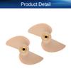 Heyiarbeit 2Pairs 2 Blades Propellers for Ship Model Rc Boat Propeller Model Black Plastic Positive Paddle and Propeller Reversing 45mm Diameter 31.5mm Pitch M3 Hole Dia view 4