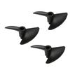 Heyiarbeit 3Pcs 2 Blades Propellers for Ship Model RC Boat Propeller Model Black Plastic CCW Paddle 38mm Diameter 1.4 Pitch 4.76mm Hole Dia view 1
