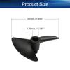 Heyiarbeit 3Pcs 2 Blades Propellers for Ship Model RC Boat Propeller Model Black Plastic CCW Paddle 38mm Diameter 1.4 Pitch 4.76mm Hole Dia view 2