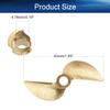 Heyiarbeit 2 Blades Propeller for Ship Model Rc Boat Propeller Model Golden Brass Positive Paddle 42mm Diameter 1.4 Pitch 4.76mm Hole Dia view 2