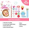 Ceiba Tree 24 Pack Valentines Day Stationery Gifts Set for Kids Classroom Exchange Gift Set with Pencil Notepad Stamp Treat Goodie Bag Stuffers Sticker Ruler for School Valentine Party Favors Supplies view 2