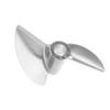 Heyiarbeit 2 Blades Propeller for Ship Model Rc Boat Propeller Model Silver Aluminium Alloy Positive Paddle 36mm Diameter 1.4 Pitch 4.76mm Hole Dia view 1