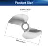 Heyiarbeit 2 Blades Propeller for Ship Model Rc Boat Propeller Model Silver Aluminium Alloy Positive Paddle 36mm Diameter 1.4 Pitch 4.76mm Hole Dia view 2
