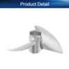 Heyiarbeit 2 Blades Propeller for Ship Model Rc Boat Propeller Model Silver Aluminium Alloy Positive Paddle 36mm Diameter 1.4 Pitch 4.76mm Hole Dia view 4