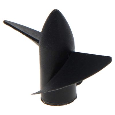 Heyiarbeit 1Pair 2 Blades CW/CCW Propeller for Ship Model RC Boat Propeller Model Black Plastic Paddle 39mm Diameter 27.5mm Pitch M4 Hole Dia