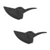Heyiarbeit 2Pairs 2 Blades Propellers for Ship Model Rc Boat Propeller Model Black Plastic Positive Paddle and Propeller Reversing 40mm Diameter 42mm Pitch 4.8 Hole Dia view 1