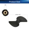 Heyiarbeit 2 Blades Propeller for Ship Model Rc Boat Propeller Model Black Plastic Positive Paddle 42mm Diameter 29.5mm Pitch M4 Hole Dia view 2