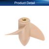 Heyiarbeit 1Pair 2 Blades Propeller for Ship Model Rc Boat Propeller Model Black Plastic Positive Paddle and Propeller Reversing 39mm Diameter 27.5mm Pitch M3 Hole Dia view 4