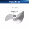Heyiarbeit 2 Blades CW Propeller for Ship Model Rc Boat Propeller Model Silver Aluminium Alloy Propeller 40mm Diameter 1.4 Pitch 4.76mm Hole Dia view 2