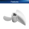 Heyiarbeit 2 Blades CW Propeller for Ship Model Rc Boat Propeller Model Silver Aluminium Alloy Propeller 40mm Diameter 1.4 Pitch 4.76mm Hole Dia view 4