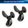 Heyiarbeit 2PCS 3 Blades Propellers for Ship Model RC Boat Propeller Model Black Plastic CW/CCW Paddle 40mm Diameter 10.5mm Height 1.4 Pitch 4mm Hole Dia view 3