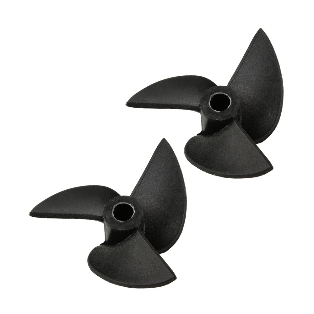 Heyiarbeit 2Pairs 3 Blades Propellers for Ship Model Rc Boat Propeller Model Black Plastic Positive Paddle and Propeller Reversing 36mm Diameter 1.4 Pitch 4mm Hole Dia