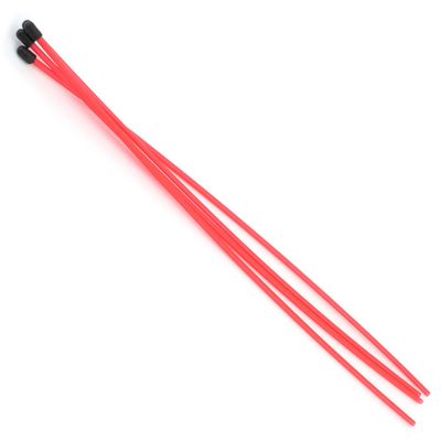 Heyiarbeit 10Pcs 3mm x 1.5mm Red Plastic Antenna Pipe Tube Protectors Receiver Aerial for RC Model Car