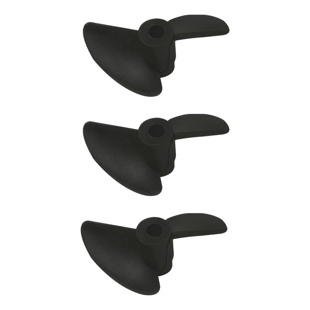 Heyiarbeit 3Pairs 2 Blades Propellers for Ship Model Rc Boat Propeller Model Black Plastic Propeller 30mm Diameter 40mm Pitch 3.17mm Hole Dia