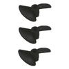 Heyiarbeit 3Pairs 2 Blades Propellers for Ship Model Rc Boat Propeller Model Black Plastic Propeller 30mm Diameter 40mm Pitch 3.17mm Hole Dia view 1