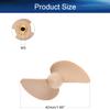 Heyiarbeit 1Pair 2 Blades Propeller for Ship Model Rc Boat Propeller Model Black Plastic Positive Paddle and Propeller Reversing 42mm Diameter 29.5mm Pitch M3 Hole Dia view 2