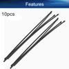 Heyiarbeit 10Pcs 3mm x 1.5mm Black Plastic Antenna Pipe Tube Protectors Receiver Aerial for RC Model Car view 4
