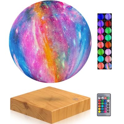 Galaxy Levitating Globe Moon Lamp-16 Colors 3D Printed Levitation Moon Light