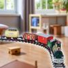 16 Pieces Train Locomotive Toy Car Easy Assembly Realistic Sound, Light Play Set view 3