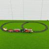 16 Pieces Train Locomotive Toy Car Easy Assembly Realistic Sound, Light Play Set view 4
