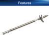 Heyiarbeit Drive Shaft Fit for 2mm Motor Shaft w Propeller and Universal Joint for RC Boat, L150mm Shaft, L100mm Sleeve, D36mm Propeller view 3