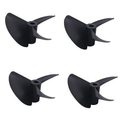 Heyiarbeit 3Pcs 3 Blades Propellers for Ship Model Rc Boat Propeller Model Black Plastic Positive Paddle 52mm Diameter 40mm Pitch 4.8 Hole Dia