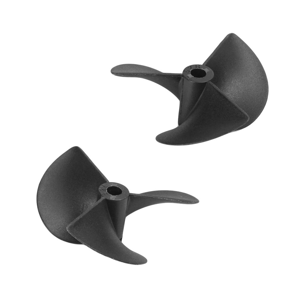 Heyiarbeit 1Pair 3 Blades Propeller for Ship Model Rc Boat Propeller Model Black Plastic Positive Paddle and Propeller Reversing 52mm Diameter 80mm Pitch 4.8mm Hole Dia