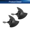 Heyiarbeit 1Pair 3 Blades Propeller for Ship Model Rc Boat Propeller Model Black Plastic Positive Paddle and Propeller Reversing 52mm Diameter 80mm Pitch 4.8mm Hole Dia view 4