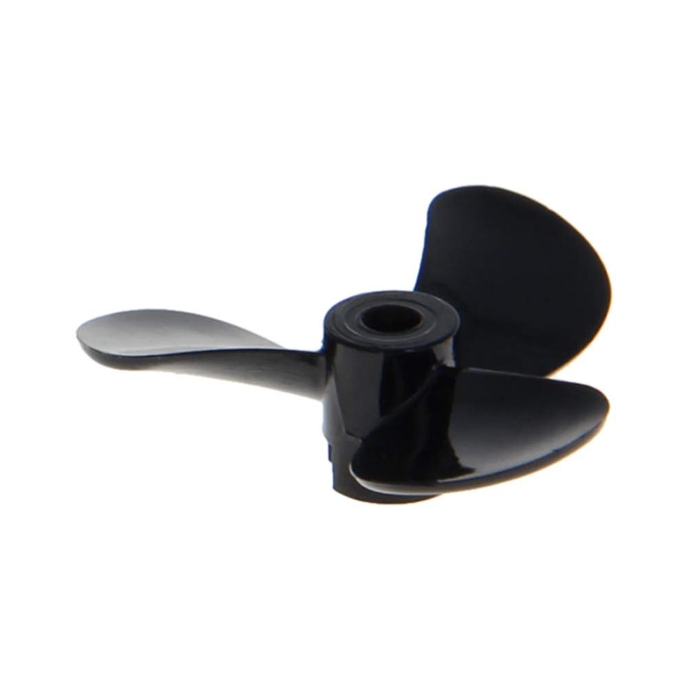 Heyiarbeit 3Pairs 3 Blades Propellers for Ship Model Rc Boat Propeller Model Black Plastic Positive Paddle and Propeller Reversing 32mm Diameter 1.4Pitch 3mm Hole Dia