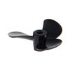 Heyiarbeit 3Pairs 3 Blades Propellers for Ship Model Rc Boat Propeller Model Black Plastic Positive Paddle and Propeller Reversing 32mm Diameter 1.4Pitch 3mm Hole Dia view 1