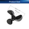 Heyiarbeit 3Pairs 3 Blades Propellers for Ship Model Rc Boat Propeller Model Black Plastic Positive Paddle and Propeller Reversing 32mm Diameter 1.4Pitch 3mm Hole Dia view 2