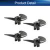 Heyiarbeit 3Pairs 3 Blades Propellers for Ship Model Rc Boat Propeller Model Black Plastic Positive Paddle and Propeller Reversing 32mm Diameter 1.4Pitch 3mm Hole Dia view 4