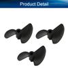 Heyiarbeit 3Pairs 2 Blades Propellers for Ship Model Refitting DIY Technology Model Black Plastic Positive Paddle and Propeller Reversing 32mm Diameter 40mm Pitch 3.17mm Hole Dia view 4
