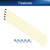 Heyiarbeit RC Antenna Tube Yellow with Blue Mount and Cap for RC Boat 5pcs view 3