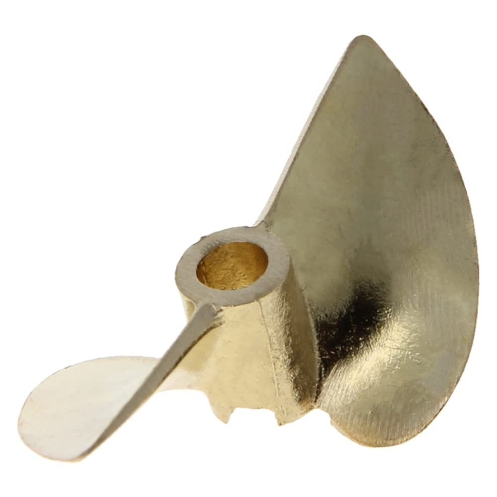 Heyiarbeit 2 Blades Propeller for Ship Model Rc Boat Propeller Model Golden Brass Positive Paddle 44mm Diameter 1.4 Pitch 4.76mm Hole Dia