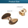 Heyiarbeit 2 Blades Propeller for Ship Model Rc Boat Propeller Model Golden Brass Positive Paddle 44mm Diameter 1.4 Pitch 4.76mm Hole Dia view 2