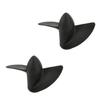 Heyiarbeit 1Pair 2 Blades Propeller for Ship Model Rc Boat Propeller Model Black Plastic Positive Paddle and Propeller Reversing 45mm Diameter 31.5mm Pitch M4 Hole Dia view 1