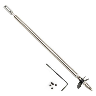 Heyiarbeit Drive Shaft Fit for 4mm Motor Shaft w Propeller and Universal Joint for RC Boat, L250mm Shaft, L200mm Sleeve, D36mm Propeller