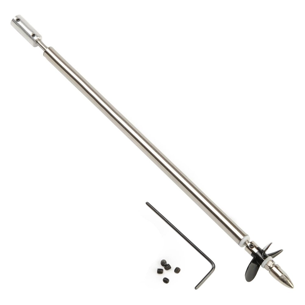 Heyiarbeit Drive Shaft Fit for 4mm Motor Shaft w Propeller and Universal Joint for RC Boat, L250mm Shaft, L200mm Sleeve, D36mm Propeller