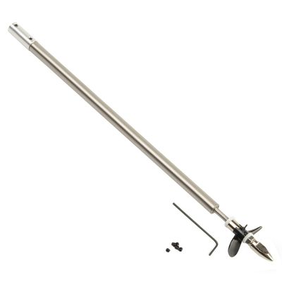Heyiarbeit Drive Shaft Fit for 3.17mm Motor Shaft w Propeller and Universal Joint for RC Boat, L250mm Shaft, L200mm Sleeve, D36mm Propeller