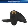 Heyiarbeit 2 Blades CW Propeller for Ship Model RC Boat Propeller Model Black Plastic Propeller 35mm Diameter 25mm Pitch M4 Hole Dia view 4