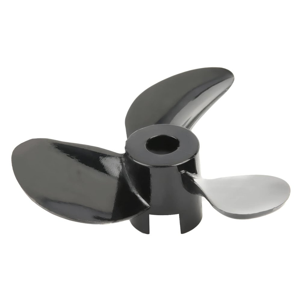 Heyiarbeit 1Pair 3 Blades Propeller for Ship Model Rc Boat Propeller Model Black Plastic Positive Paddle and Propeller Reversing 32mm Diameter 10mm Height 1.4 Pitch 4mm Hole Dia