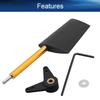 Heyiarbeit RC Boat Rudder with L Shape Servo Arm 52mm, Rudder Pad Thickness 7.6mm FXB-QJFXD 1 Set view 3