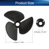 Heyiarbeit 3PCS 3 Blades Propellers for Ship Model RC Boat Propeller Model Black Plastic CCW Paddle 47mm Diameter 1.4 Pitch 4.76mm Hole Dia view 2